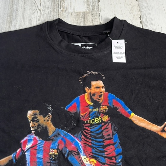 Glo Collection Messi and Ronaldinho Duo Tee Size L NWT - Picture 5 of 12